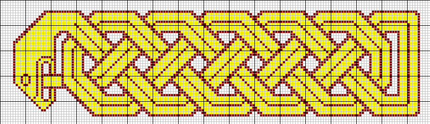 Celtic knot tapestry pattern