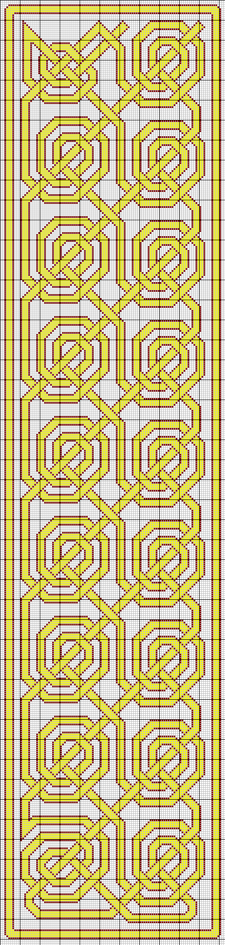Celtic knot tapestry pattern