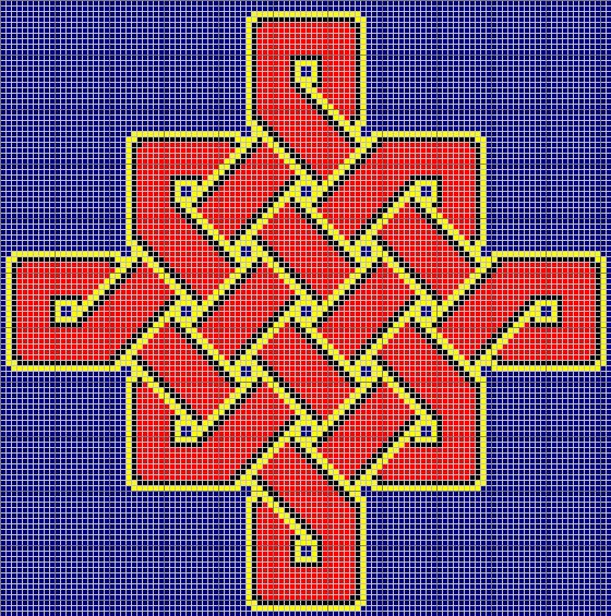 Celtic knot tapestry pattern