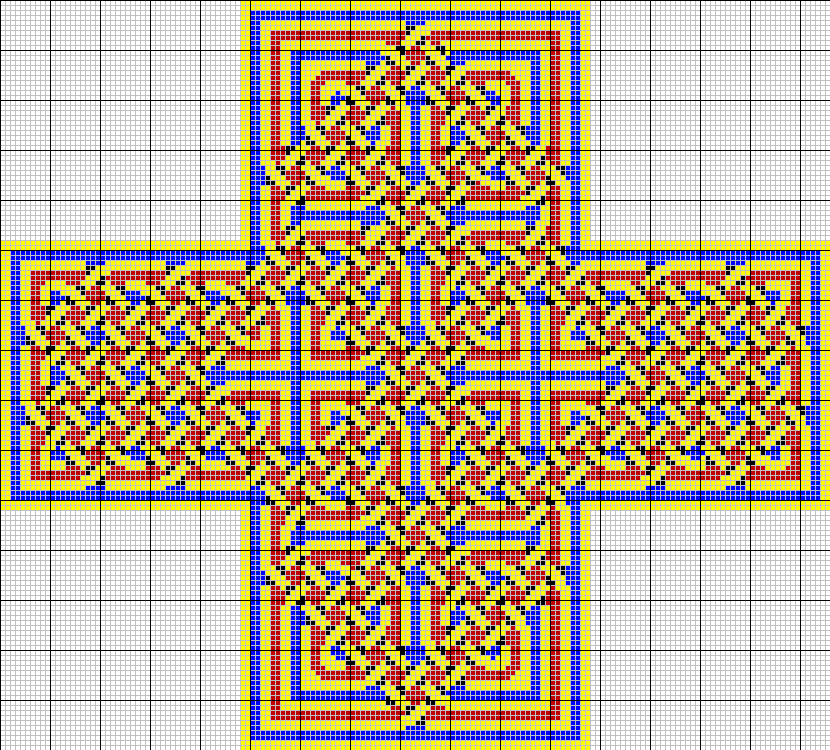 Celtic knot tapestry pattern