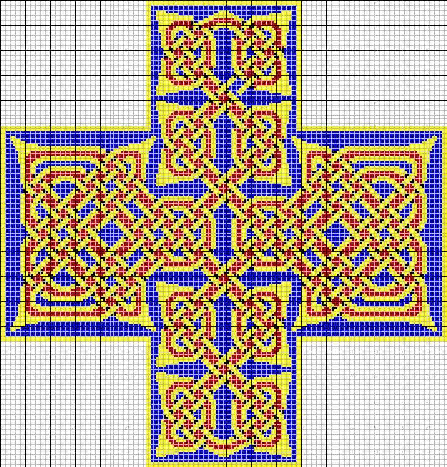 Celtic knot tapestry pattern