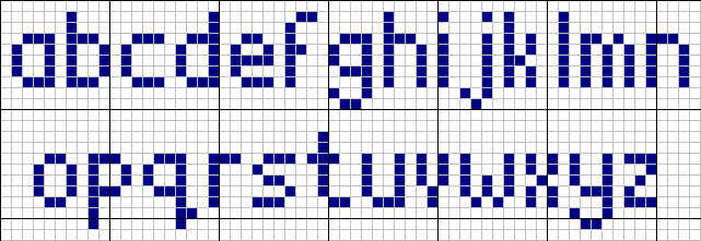 Lower case letters