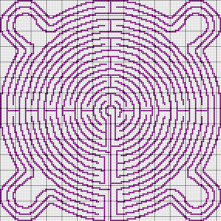 Maze tapestry pattern