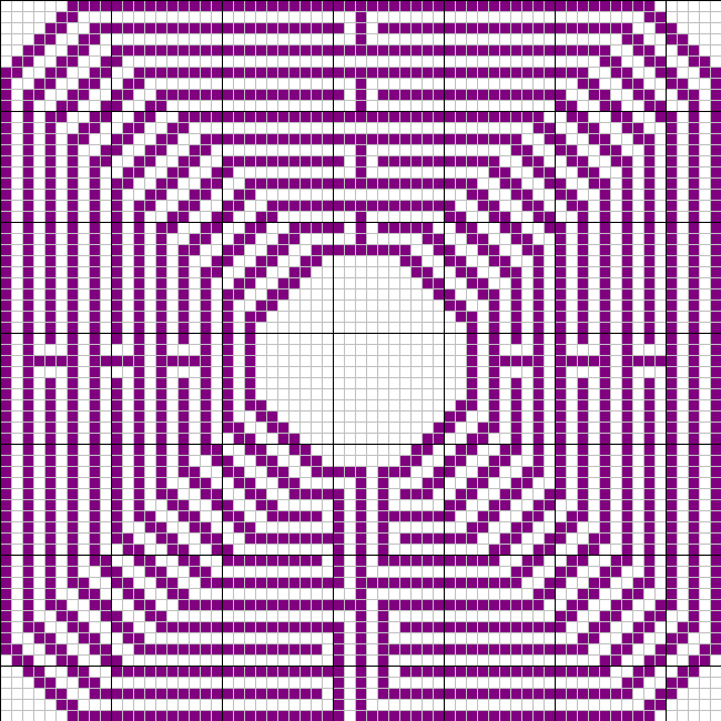 Maze tapestry pattern