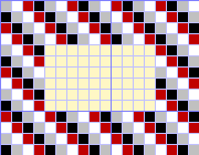 Roman Mosaic tapestry pattern