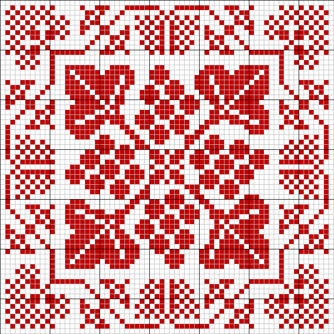 Square tapestry pattern 3