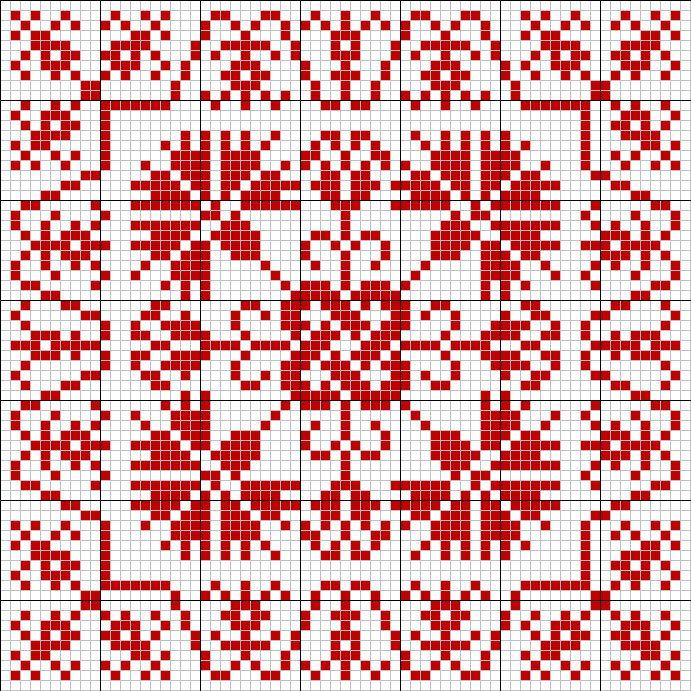 Square tapestry pattern 4