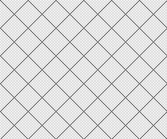 Diagonal small grid for tapestry patterns