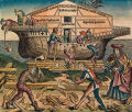 construction of Noah's Ark, from H. Schedel's Nuremburg Chronicle of 1493