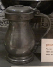 old pewter half pint measure