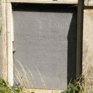 Gravestone of coach driver