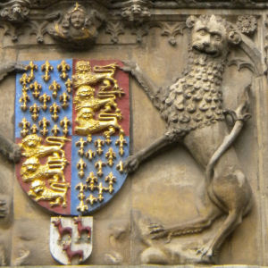 Lion on Trinity Gatehouse