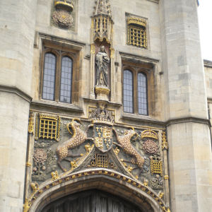 Christs College gatehouse detail