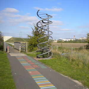 Start of DNA path, Addenbrookes hospital to Shelford