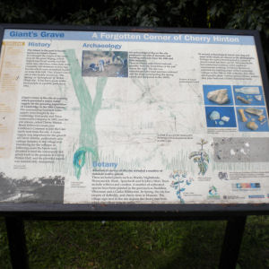 Notice about Giant's Grave, Cherry Hinton