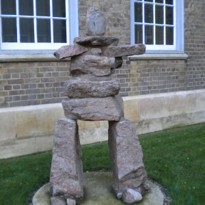 Inukshuk, outside Scott Polar Museum
