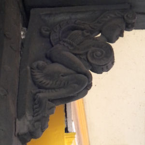 Carving in Magdalene Street