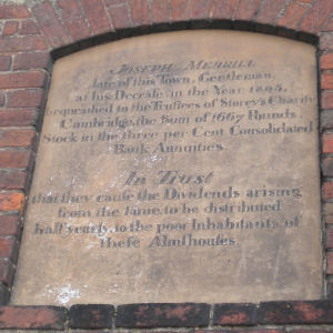 Notice about Alms houses