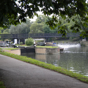 Jesus lock, bridge and weir