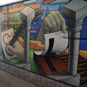 Elizabeth Way roundabout murals