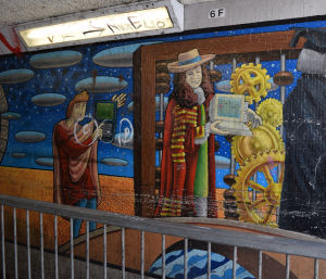 Elizabeth Way roundabout murals