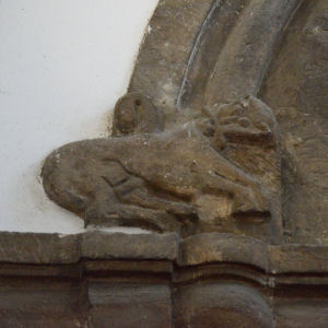 Saxon carving, St Benets