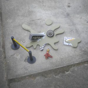 Dinky crime scene, Mill Road bridge