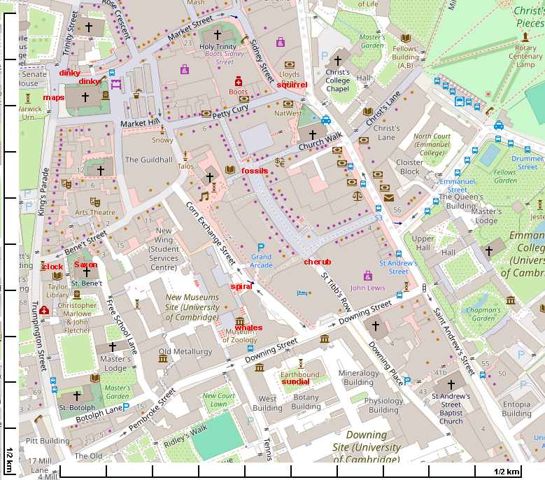 map of city centre art